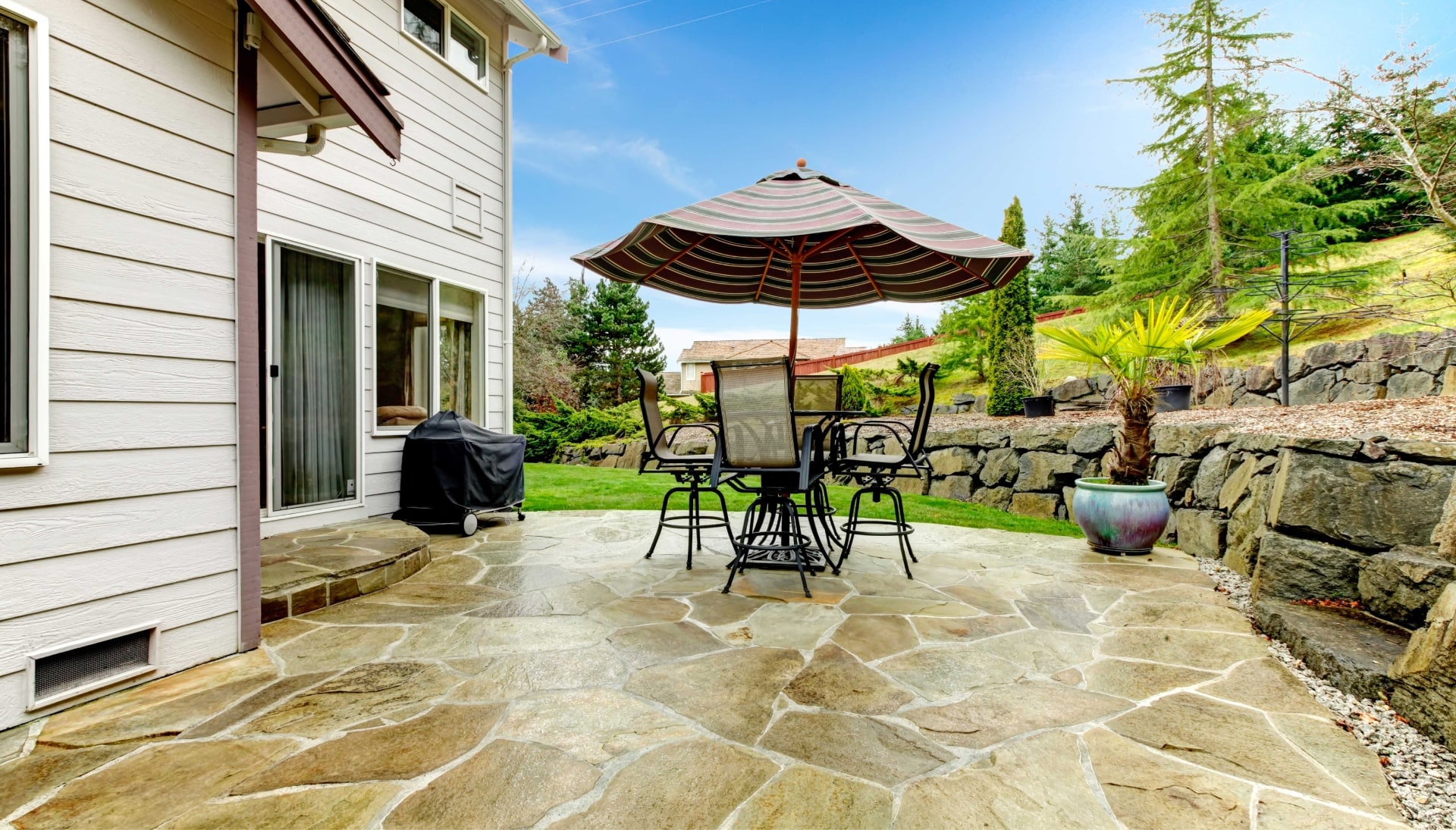 Beautifully Textured and Patterned Concrete Patios in Bend, OR